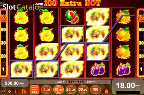 Скрин3. 100 Extra Hot слот