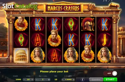 Скрин2. Marcus Crassus слот
