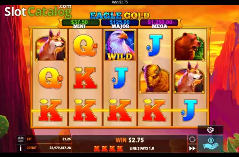 Скрин3. Eagle Gold (Flipluck) слот