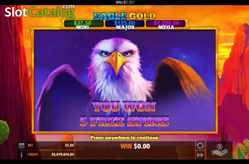 Скрин5. Eagle Gold (Flipluck) слот