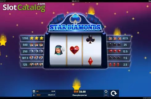 Скрин2. Star Diamonds слот