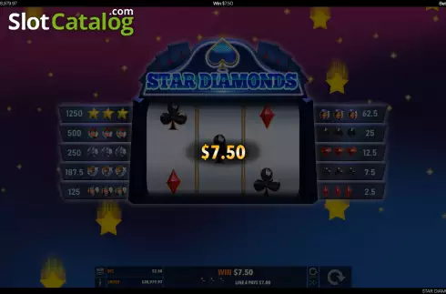 Скрин3. Star Diamonds слот
