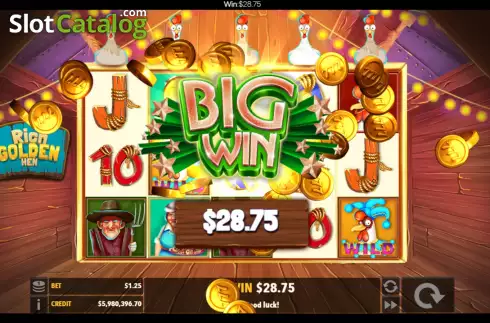 Скрин4. Rich Golden Hen слот