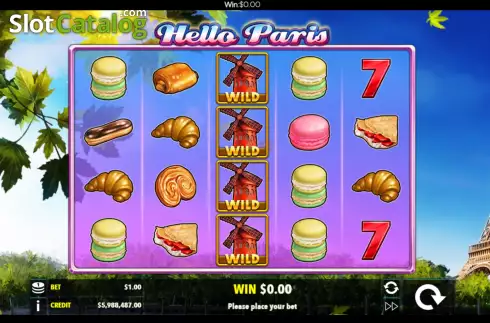 Скрин2. Hello Paris (Flipluck) слот