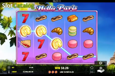 Скрин3. Hello Paris (Flipluck) слот