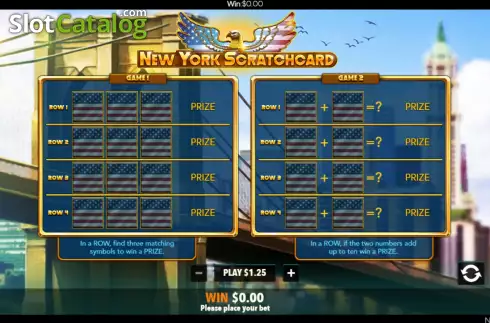 Скрин3. New York Scratchcard слот