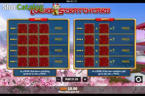 Скрин3. Tokyo Scratchcard слот