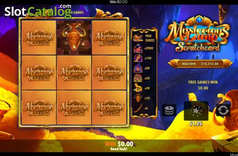 Скрин8. Mysterious Lamp Scratch Card слот