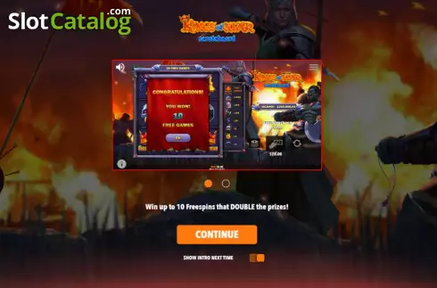 Скрин2. Kings of War Scratch Card слот