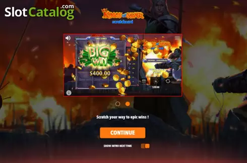 Скрин3. Kings of War Scratch Card слот