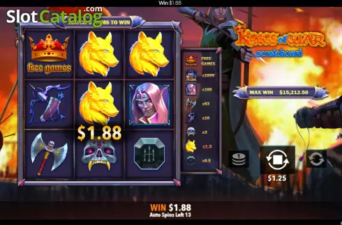 Скрин8. Kings of War Scratch Card слот