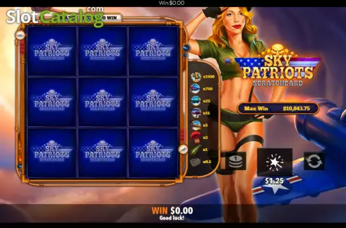 Скрин4. Sky Patriots Scratchcard слот