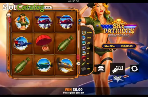 Скрин6. Sky Patriots Scratchcard слот