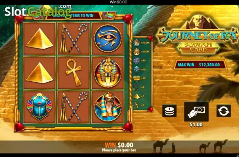Скрин3. Journey of Ra Scratch Card слот