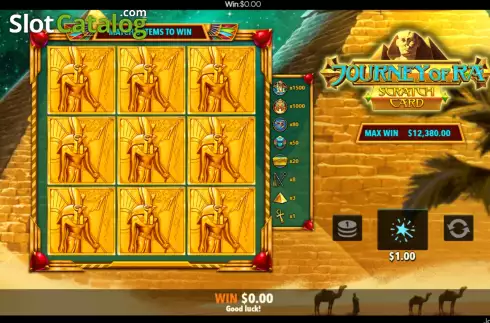 Скрин4. Journey of Ra Scratch Card слот