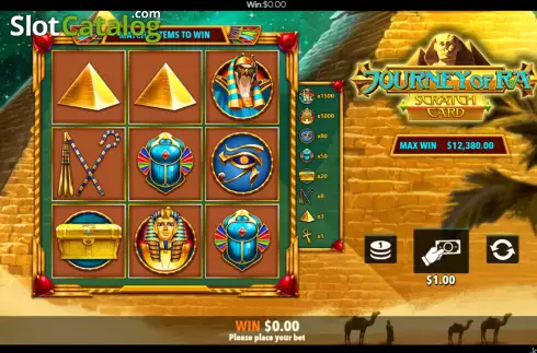 Скрин6. Journey of Ra Scratch Card слот