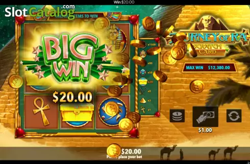 Скрин8. Journey of Ra Scratch Card слот