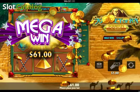 Скрин9. Journey of Ra Scratch Card слот