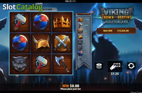 Скрин3. Viking Crown Scratchcard слот
