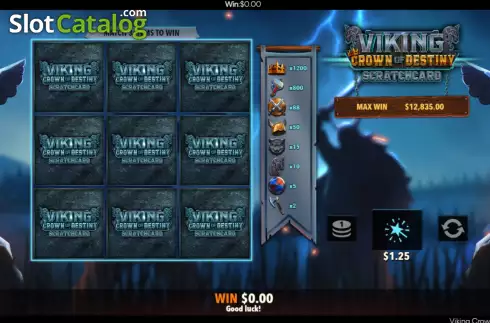 Скрин4. Viking Crown Scratchcard слот