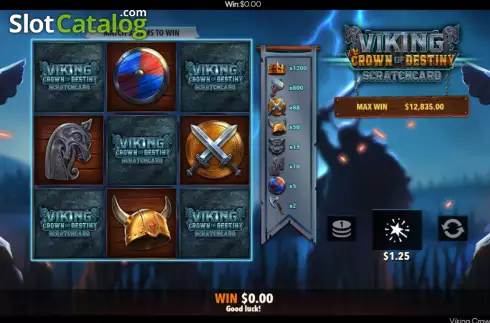 Скрин5. Viking Crown Scratchcard слот