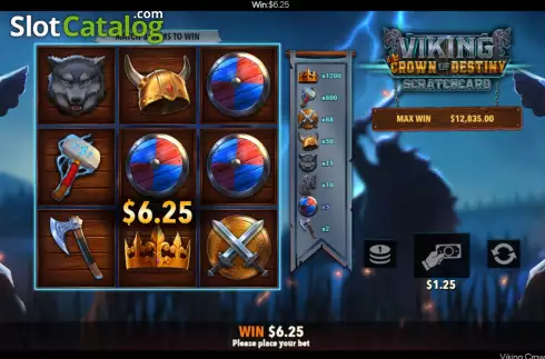 Скрин8. Viking Crown Scratchcard слот