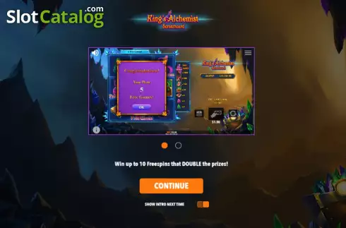 Скрин2. King's Alchemist Scratch Card слот