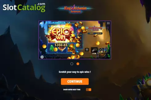 Скрин3. King's Alchemist Scratch Card слот