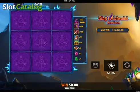 Скрин5. King's Alchemist Scratch Card слот
