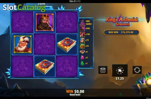 Скрин6. King's Alchemist Scratch Card слот
