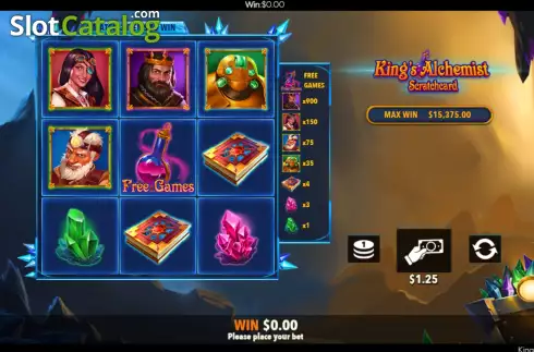 Скрин7. King's Alchemist Scratch Card слот