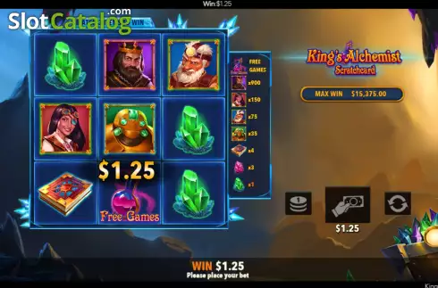 Скрин8. King's Alchemist Scratch Card слот