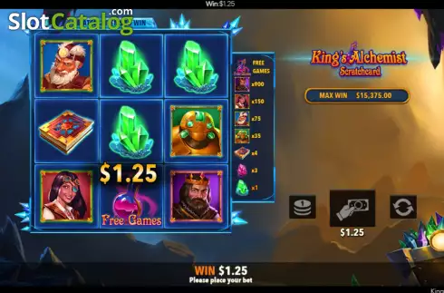 Скрин9. King's Alchemist Scratch Card слот