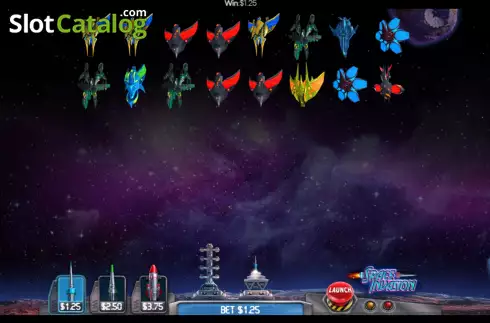 Скрин2. Space Invasion (Flipluck) слот