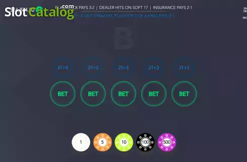 Скрин2. 5 Handed Vegas Blackjack слот