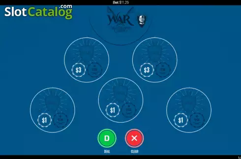 Скрин3. Multihand Casino War слот