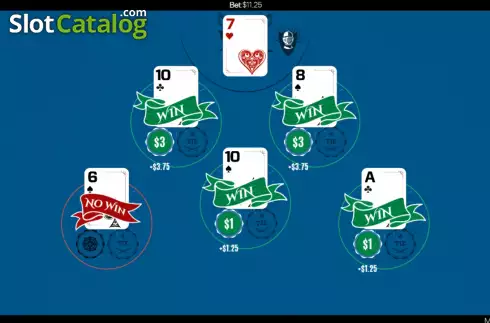 Скрин5. Multihand Casino War слот
