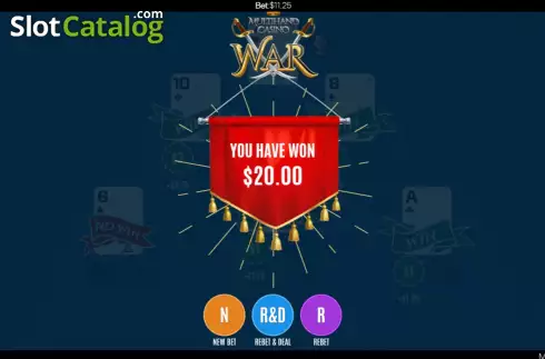Скрин8. Multihand Casino War слот