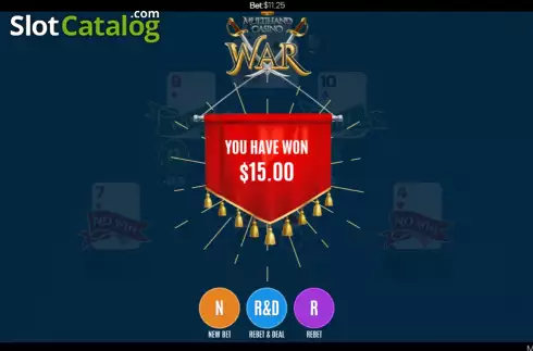 Скрин7. Multihand Casino War слот