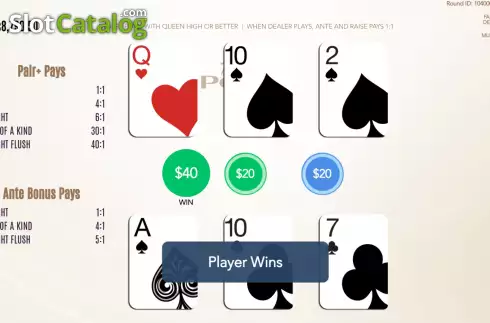 Скрин5. Three Card Poker (Flipluck) слот