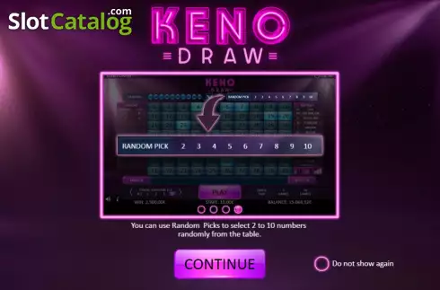 Скрин5. Keno Draw (Flipluck) слот