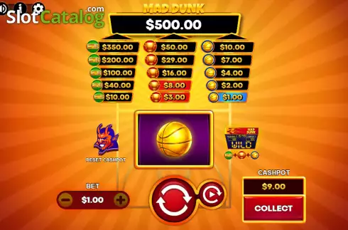Скрин4. Mad Dunk слот