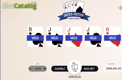 Скрин3. Jacks Or Better (Flipluck) слот