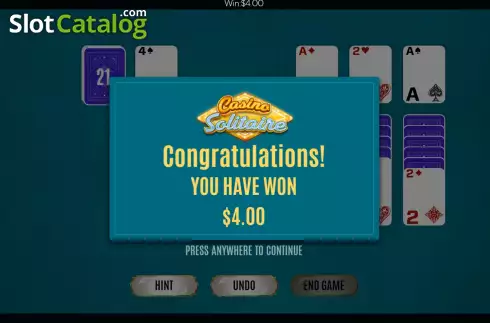 Скрин4. Casino Solitaire (Flipluck) слот