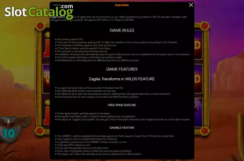Скрин6. Eagle Gold 2 слот