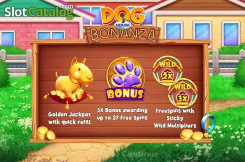 Скрин2. Dog House Bonanza слот