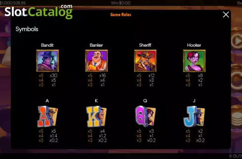 Скрин9. 8 Outlaws слот