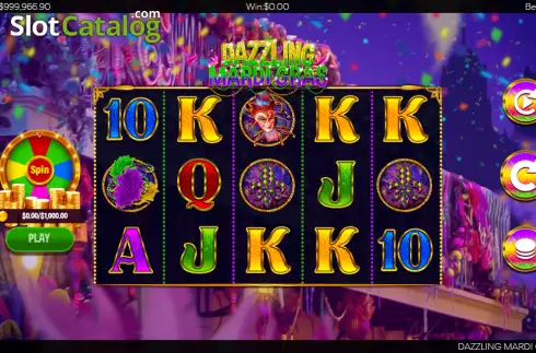 Скрин3. Dazzling Mardi Gras слот