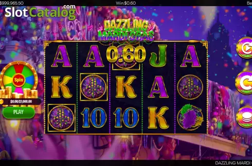 Скрин4. Dazzling Mardi Gras слот