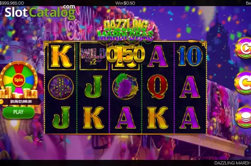 Скрин5. Dazzling Mardi Gras слот